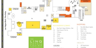 מפה של Linq לאס וגאס